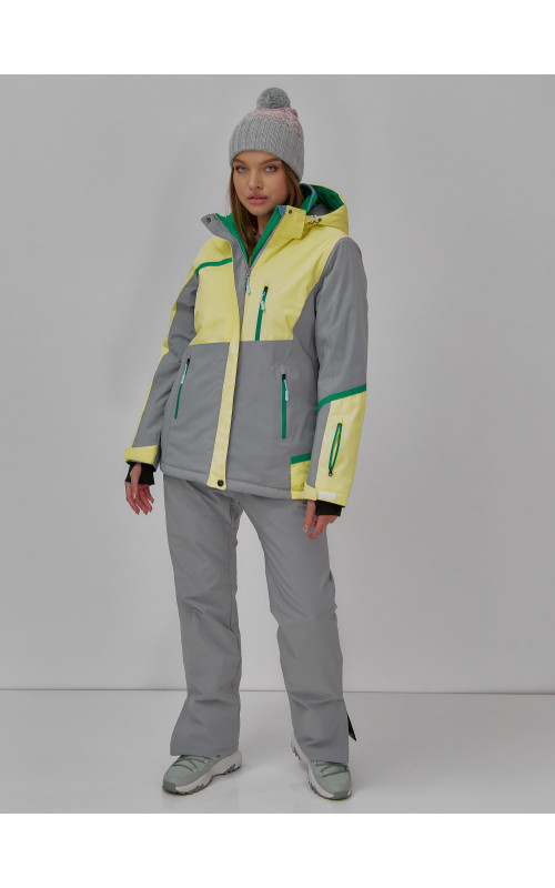 Женская горнолыжная куртка с ярким принтом: стиль и тепло