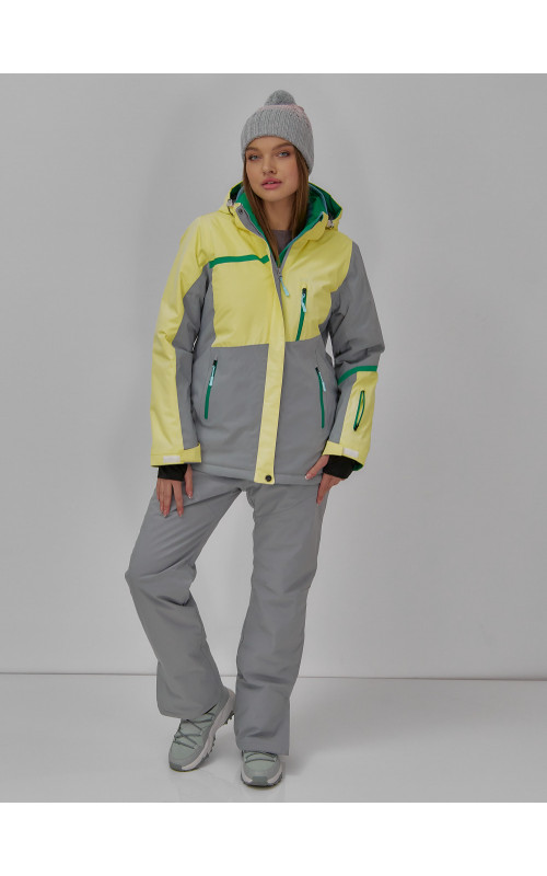 Женская горнолыжная куртка с ярким принтом: стиль и тепло