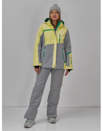 Женская горнолыжная куртка с ярким принтом: стиль и тепло