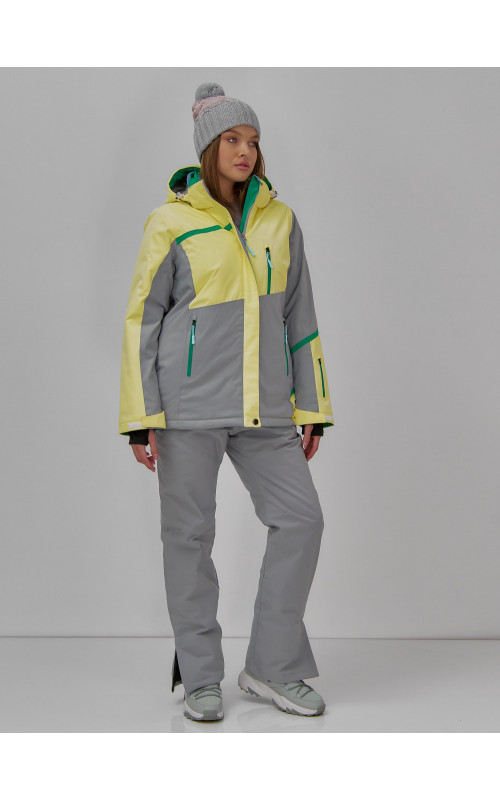 Женская горнолыжная куртка с ярким принтом: стиль и тепло