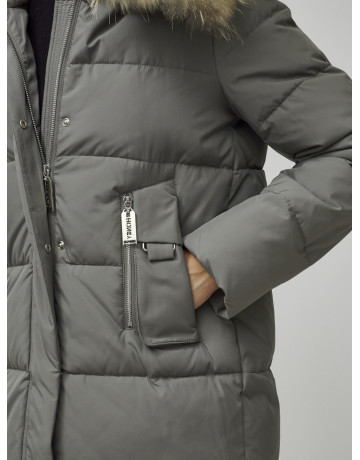 Женская зимняя куртка с мехом.