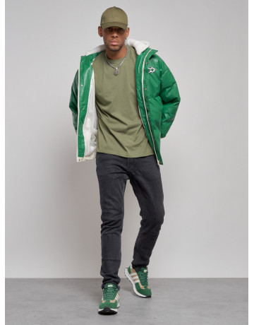 Мужская зимняя куртка с капюшоном из экокожи для активного отдыха