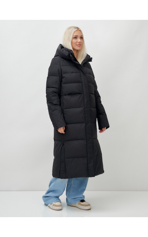 Длинный зимний пуховик для молодёжи