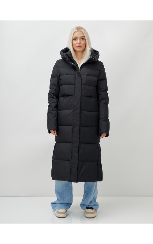 Длинный зимний пуховик для молодёжи