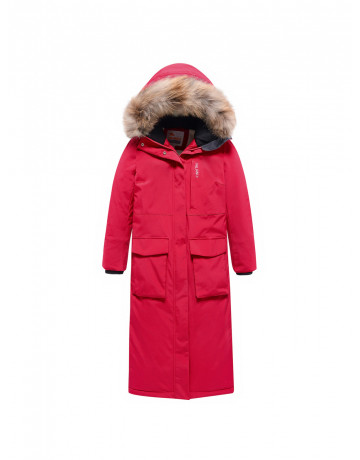 Удлинённая зимняя парка для девочек Valianly для зимних видов спорта.