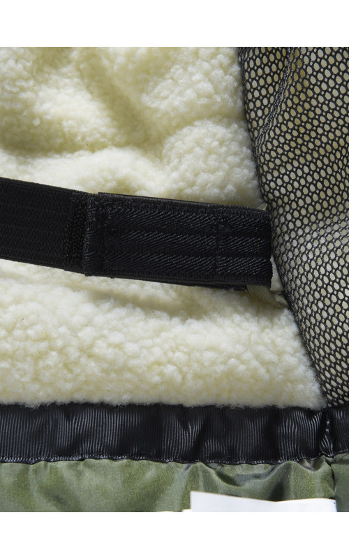 Зимняя парка для мальчика-подростка с мехом енота.