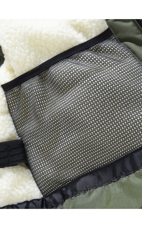 Зимняя парка для мальчика-подростка с мехом енота.