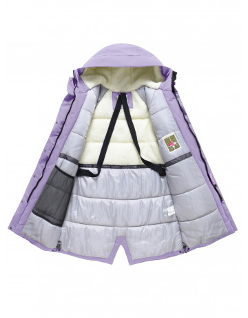 Зимняя женская парка с капюшоном для активного образа жизни.