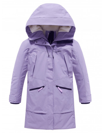 Зимняя женская парка с капюшоном для активного образа жизни.