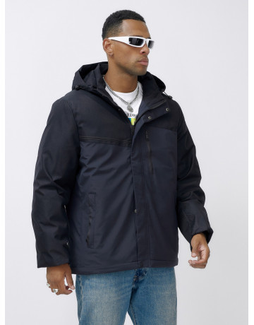 Зимняя куртка для мужчин большого размера с глубоким капюшоном.