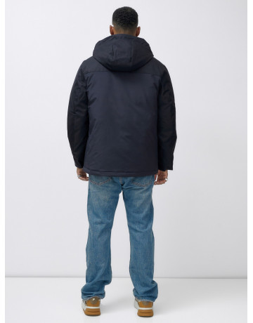 Зимняя куртка для мужчин большого размера с глубоким капюшоном.