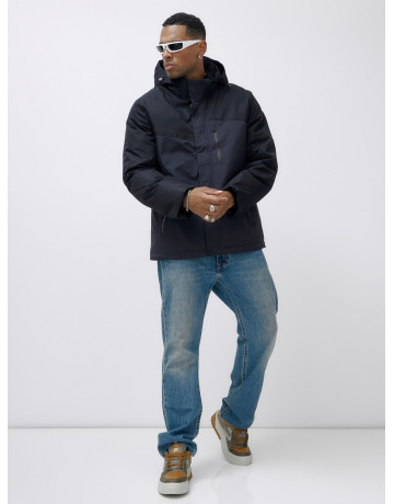 Зимняя куртка для мужчин большого размера с глубоким капюшоном.