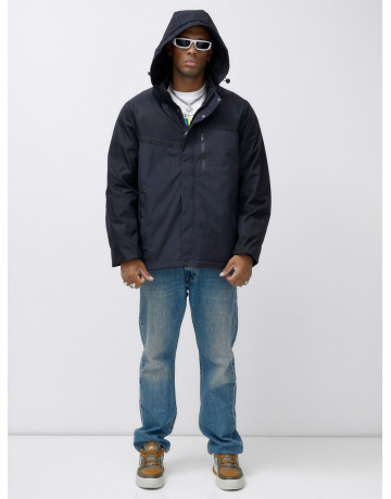 Зимняя куртка для мужчин большого размера с глубоким капюшоном.