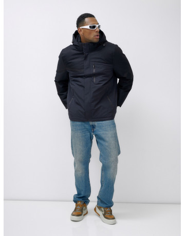 Зимняя куртка для мужчин большого размера с глубоким капюшоном.