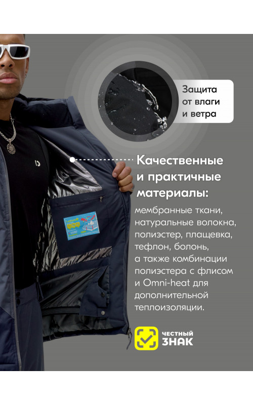 Мужской горнолыжный костюм для зимы: защита и комфорт на склонах