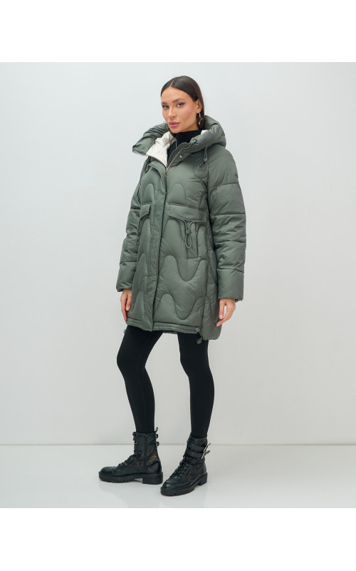 Женский зимний пуховик «Модный», тёплый и стильный.