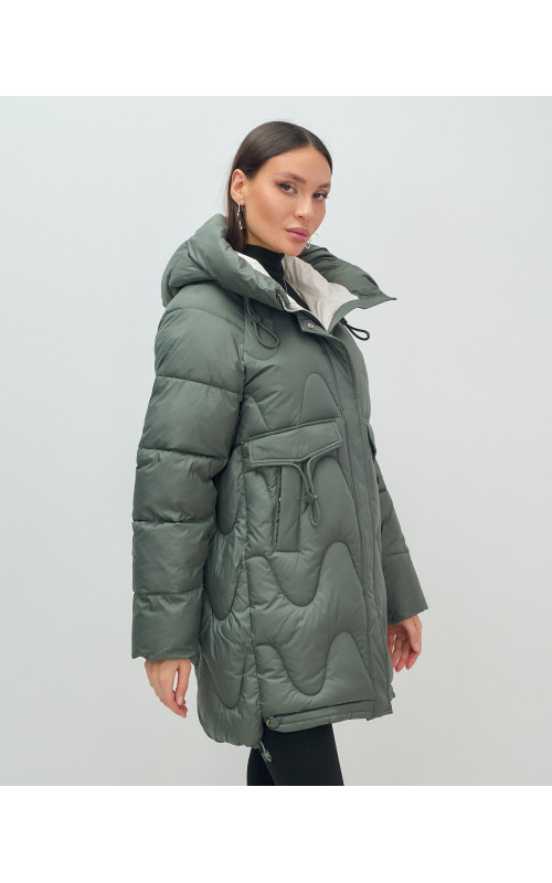 Женский зимний пуховик «Модный», тёплый и стильный.