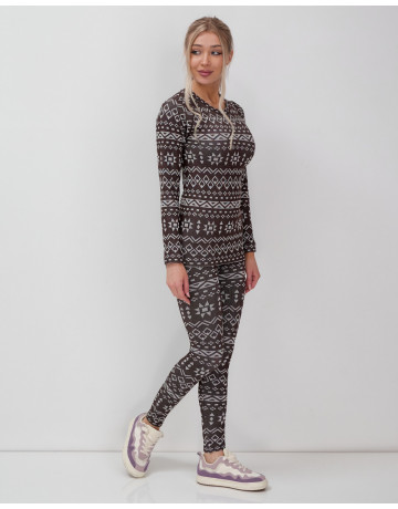 Женское термобельё для осени и зимы, спортивный стиль.