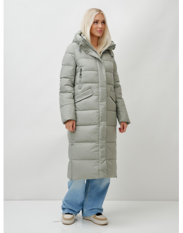 Тёплый женский пуховик с капюшоном