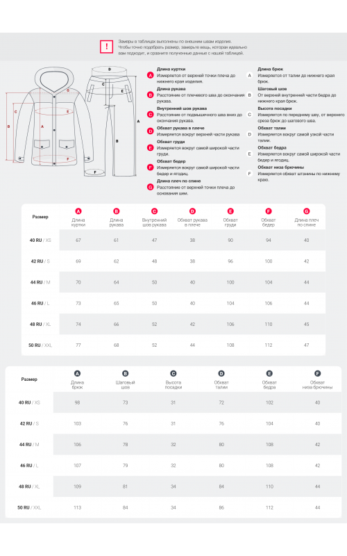 Женский горнолыжный костюм осень-зима 2025, размерный ряд 40–50.