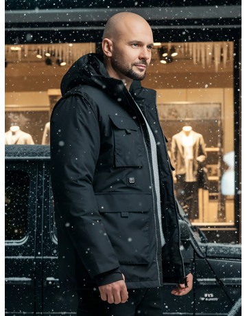 Куртка-жилетка с подогревом трансформер 2 в 1 для активного отдыха и спорта.