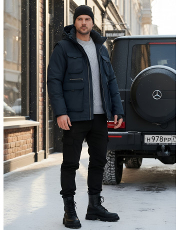 Куртка-жилетка трансформер 2 в 1 для активного отдыха и повседневной носки.