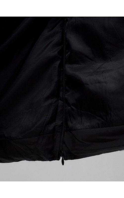 Длинный зимний пуховик с капюшоном для женщин