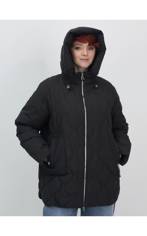 Женская утеплённая куртка с капюшоном для осени и зимы, свободный покрой