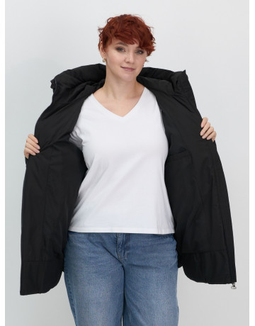 Женская утеплённая куртка с капюшоном для осени и зимы, свободный покрой