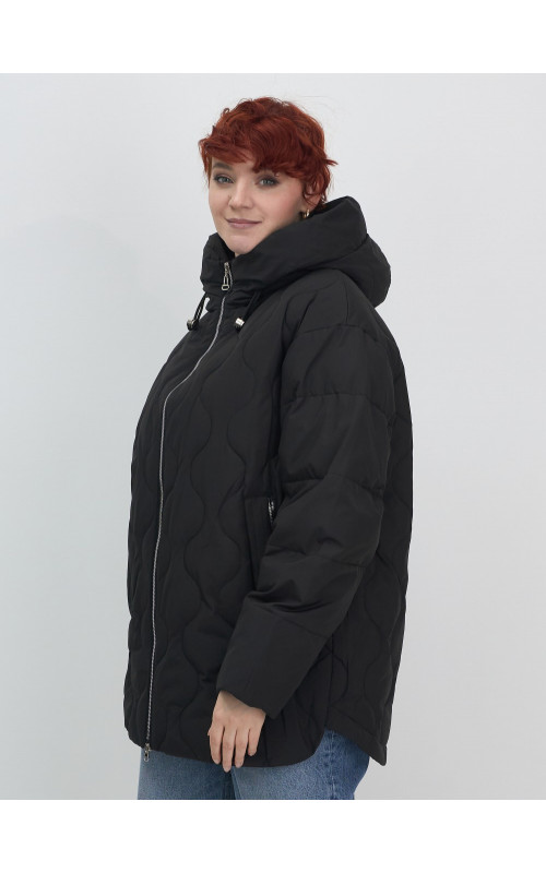 Женская утеплённая куртка с капюшоном для осени и зимы, свободный покрой
