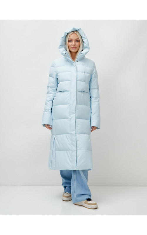 Тёплый длинный пуховик для молодёжи