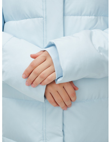 Тёплый длинный пуховик для молодёжи