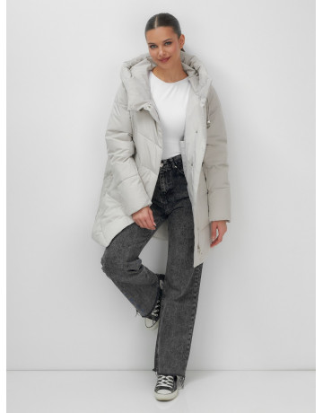 Утеплённая женская куртка с капюшоном для осени и зимы.