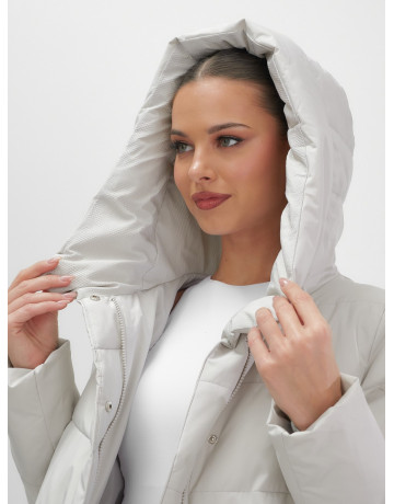 Утеплённая женская куртка с капюшоном для осени и зимы.