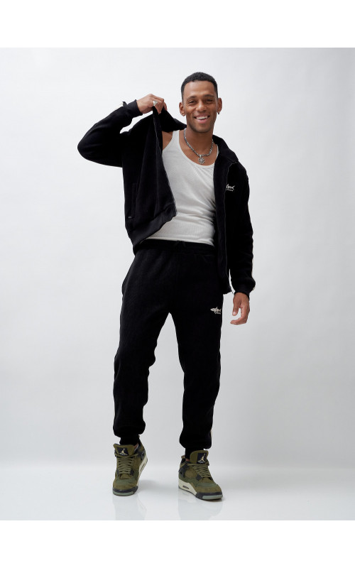 Мужской спортивный утеплённый костюм с начёсом для активного отдыха.