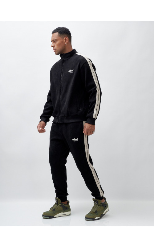 Мужской спортивный утеплённый костюм с начёсом для активного отдыха.