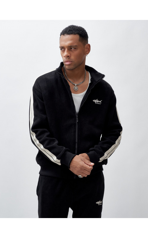 Мужской спортивный утеплённый костюм с начёсом для активного отдыха.