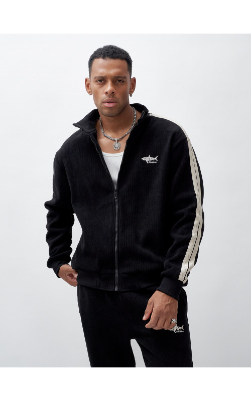 Мужской спортивный утеплённый костюм с начёсом для активного отдыха.