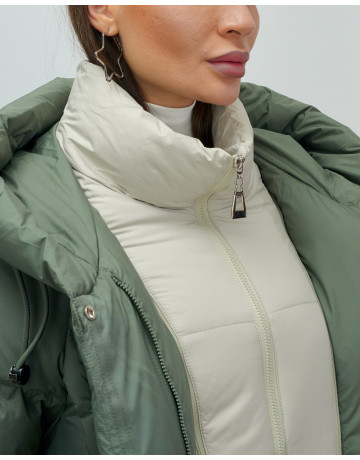 Женская зимняя куртка с капюшоном, размер 48–56.