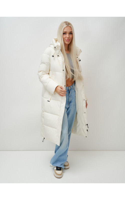 Зимний женский пуховик с капюшоном