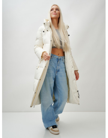 Зимний женский пуховик с капюшоном