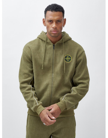 Утеплённый демисезонный костюм для мужчин свободного кроя.