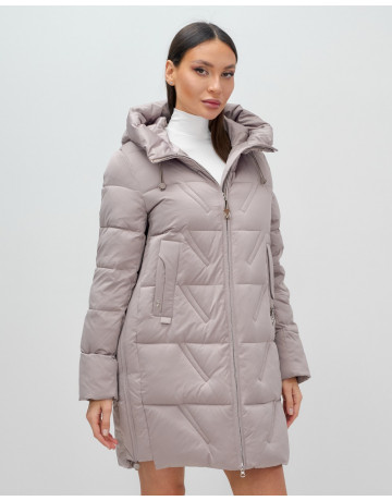 Зимняя женская куртка с капюшоном для холодной погоды.