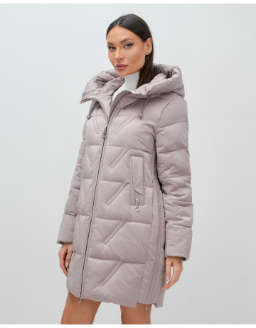 Зимняя женская куртка с капюшоном для холодной погоды.