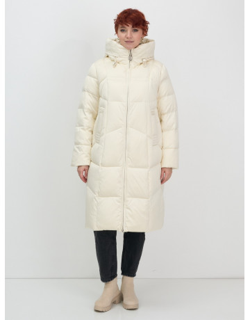 Длинный пуховик для женщин с капюшоном.