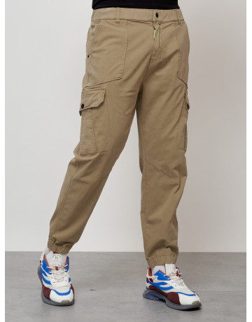 Мужские брюки карго зауженного кроя.