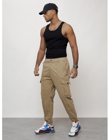 Мужские брюки карго зауженного кроя.