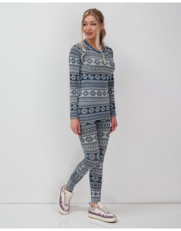 Женское термобельё для осени и зимы, спортивный стиль.