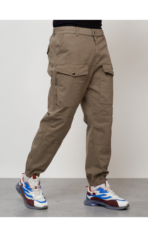 Мужские брюки карго зауженного кроя.
