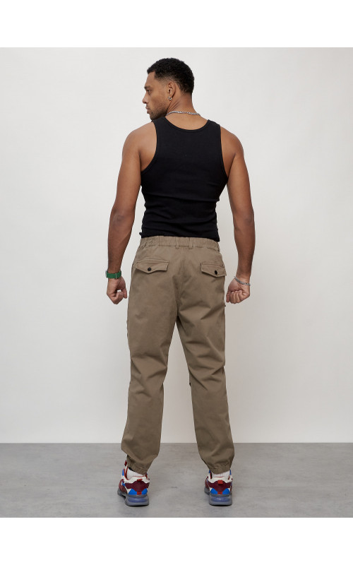 Мужские брюки карго зауженного кроя.
